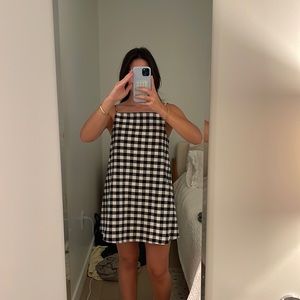 Zara gingham mini dress